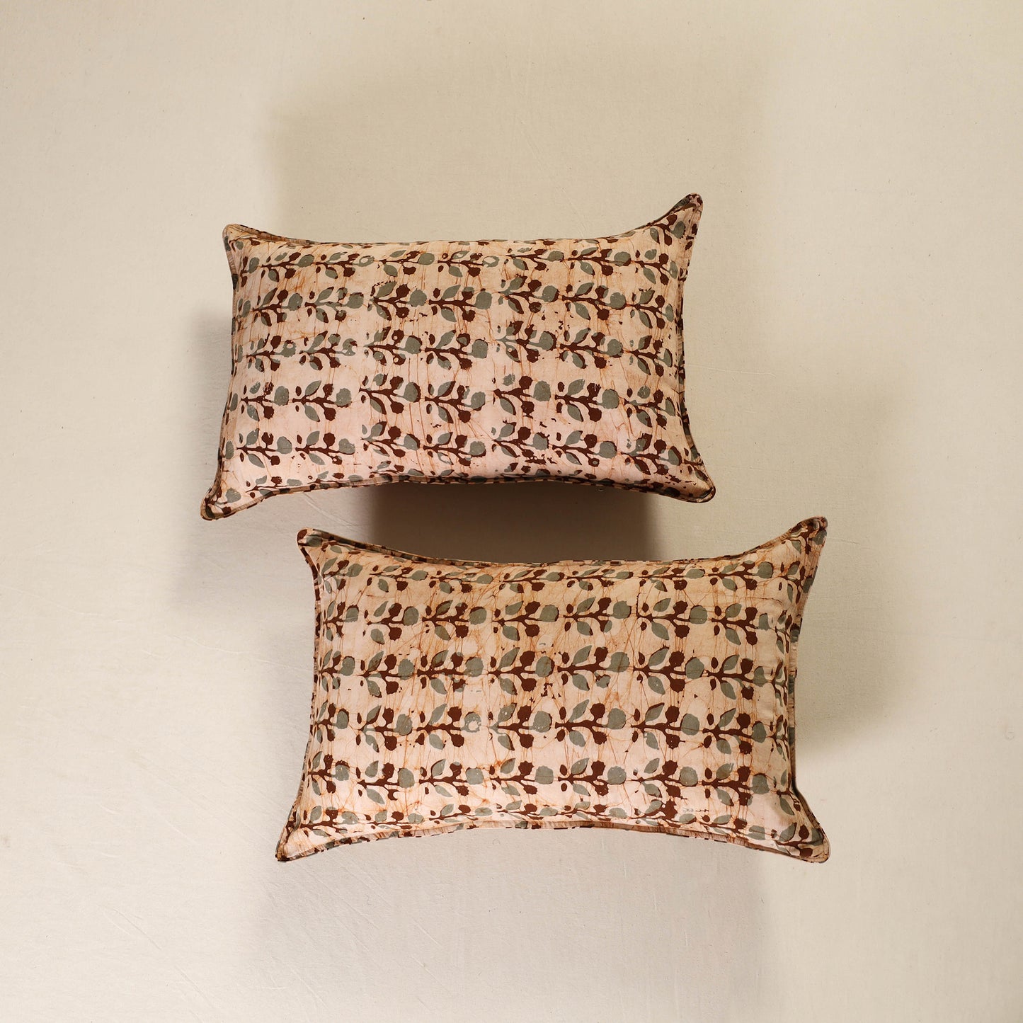 Hand Block Batik Print Pillow Covers (Set of 2) 55