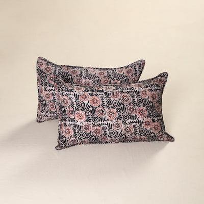 Hand Block Batik Print Pillow Covers (Set of 2) 57