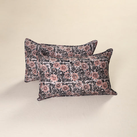 Hand Block Batik Print Pillow Covers (Set of 2) 57