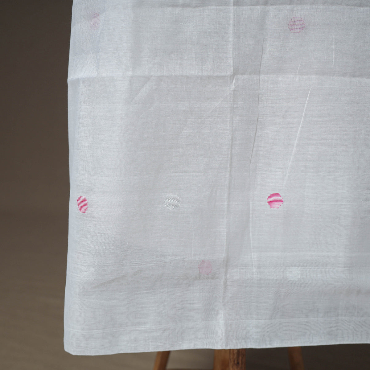 Jamdani Pure Handloom Muslin Unstitched Dress Material: Kurta with Dupatta 20