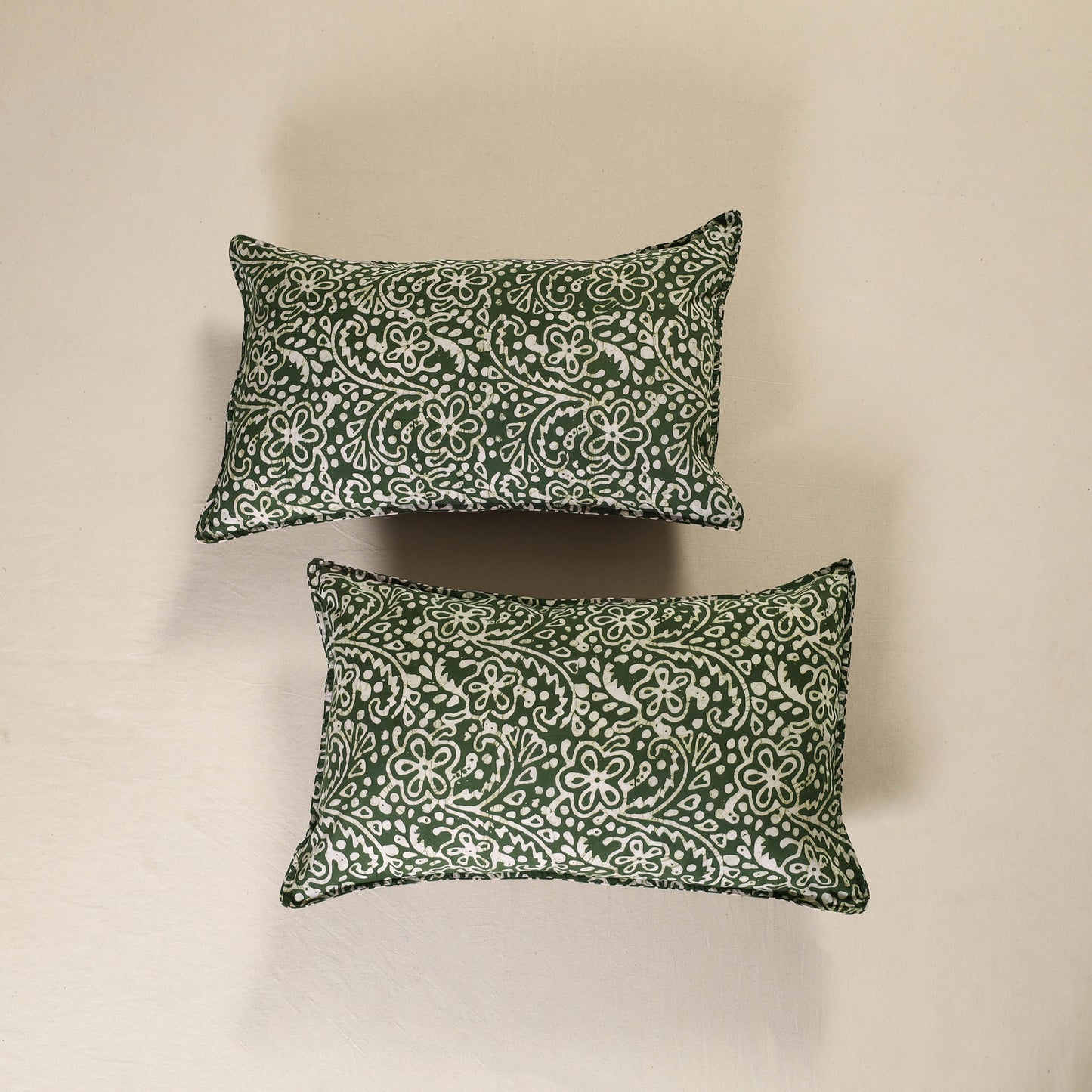Hand Block Batik Print Pillow Covers (Set of 2) 58