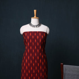 Pochampally Ikat Cotton Unstitched Dress Material: Kurta, Bottom with Dupatta  32