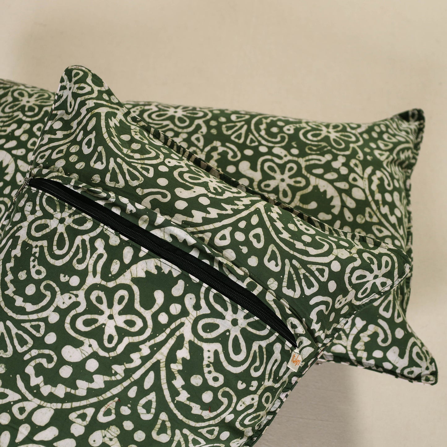 Hand Block Batik Print Pillow Covers (Set of 2) 58