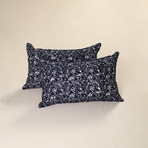 Hand Block Batik Print Pillow Covers (Set of 2) 59
