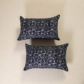 Hand Block Batik Print Pillow Covers (Set of 2) 59