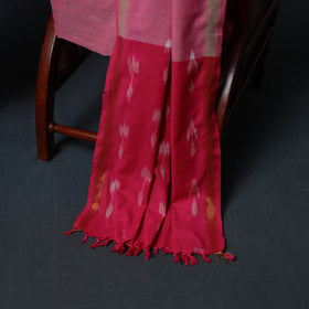 Pochampally Ikat Cotton Unstitched Dress Material: Kurta, Bottom with Dupatta  33