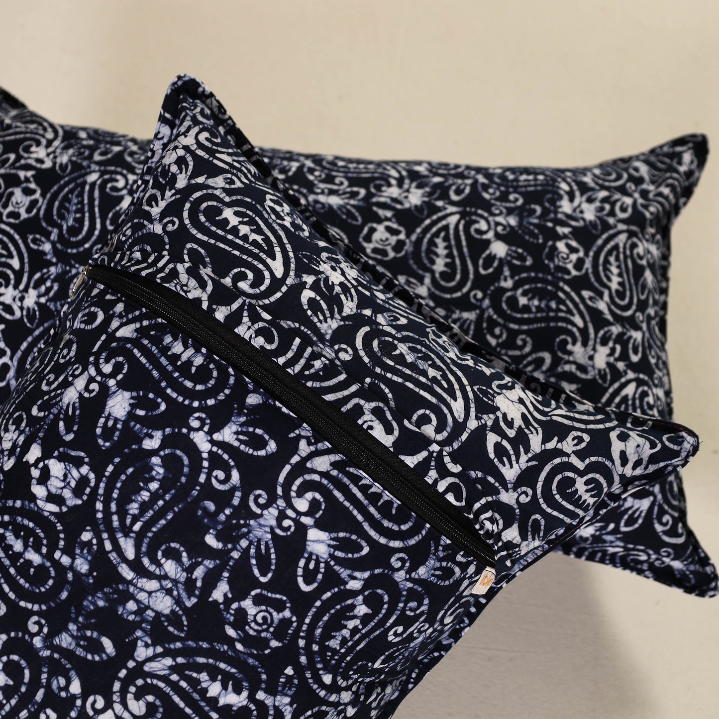 Hand Block Batik Print Pillow Covers (Set of 2) 59