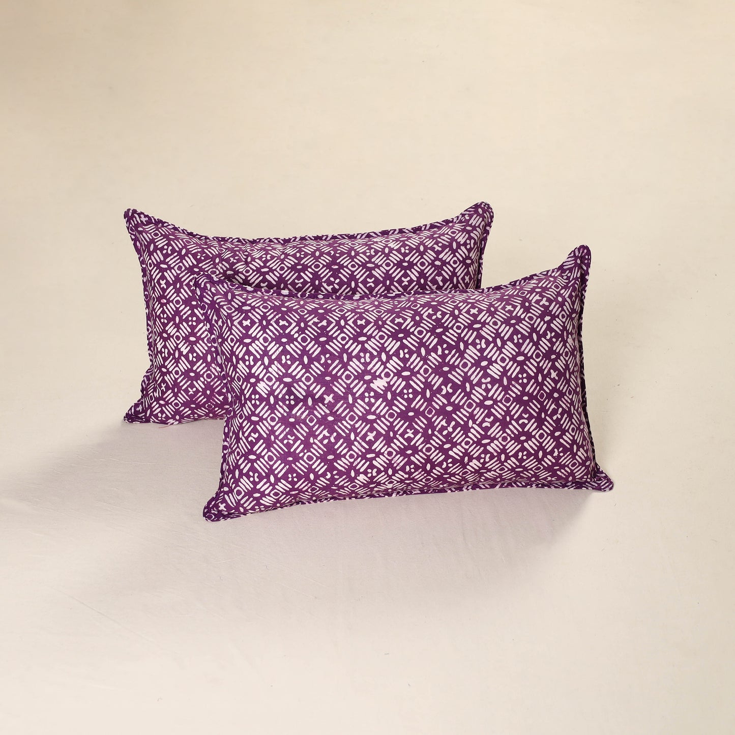 Hand Block Batik Print Pillow Covers (Set of 2) 61