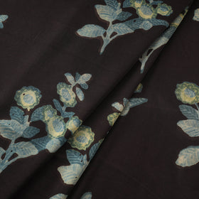 Pomegranate Peel Hand Block Print Modal Silk Fabric 01