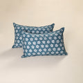Hand Block Batik Print Pillow Covers (Set of 2) 63