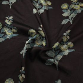 Pomegranate Peel Hand Block Print Modal Silk Fabric 01