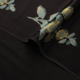 Pomegranate Peel Hand Block Print Modal Silk Fabric 01