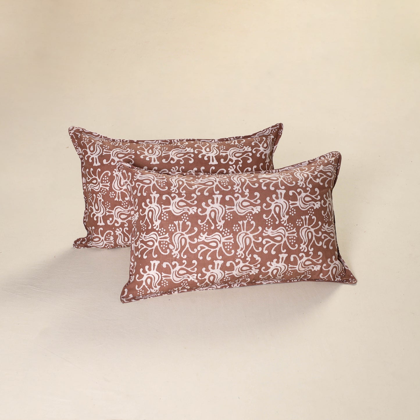 Hand Block Batik Print Pillow Covers (Set of 2) 65