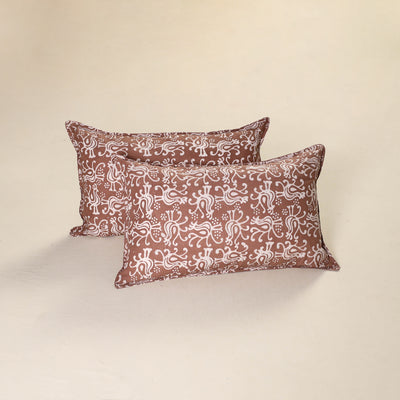 Hand Block Batik Print Pillow Covers (Set of 2) 65