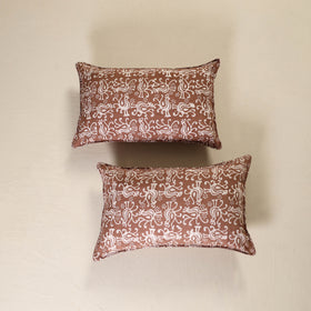 Hand Block Batik Print Pillow Covers (Set of 2) 65