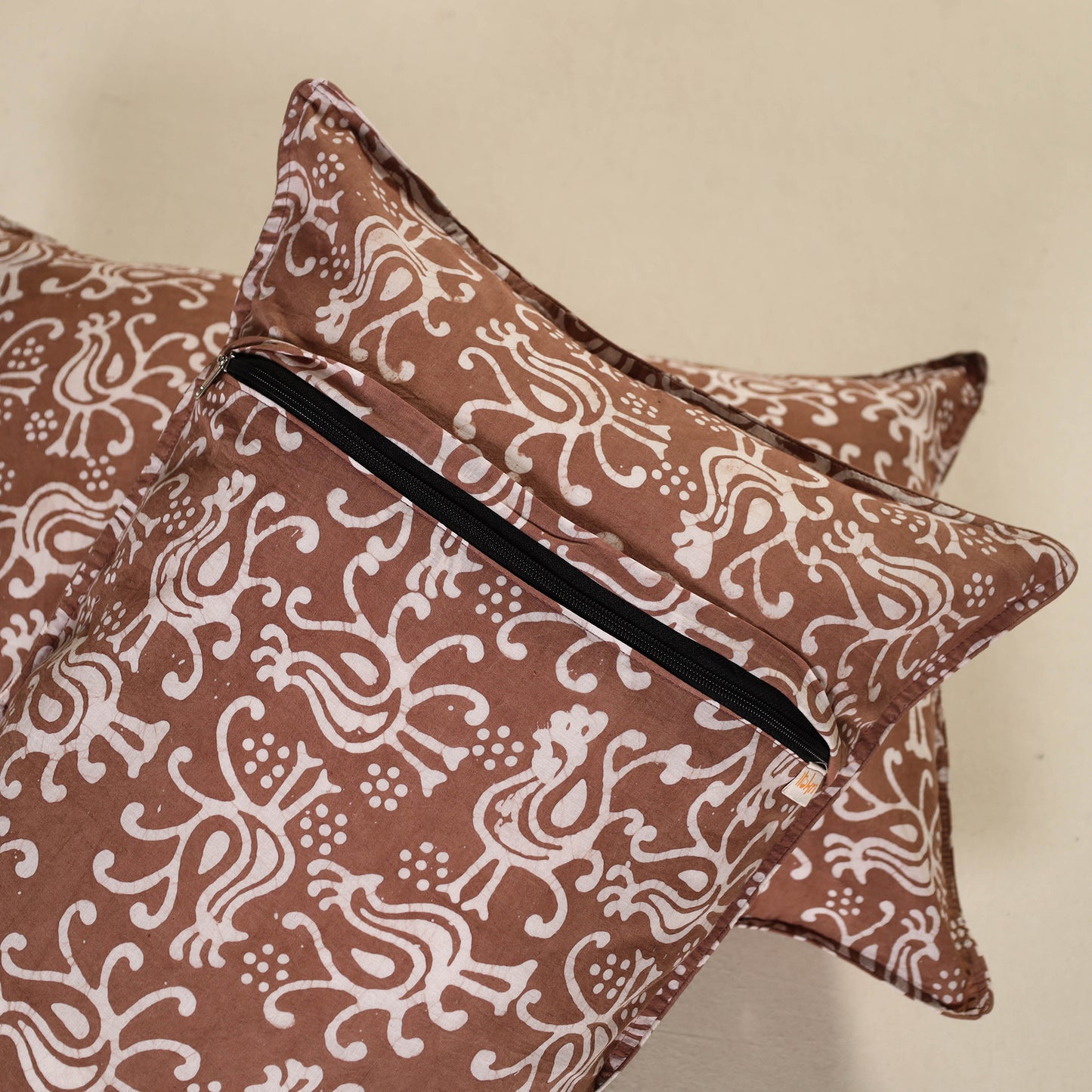 Hand Block Batik Print Pillow Covers (Set of 2) 65