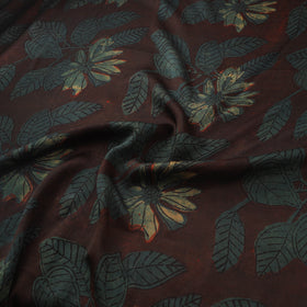 Pomegranate Peel Hand Block Print Modal Silk Fabric 05