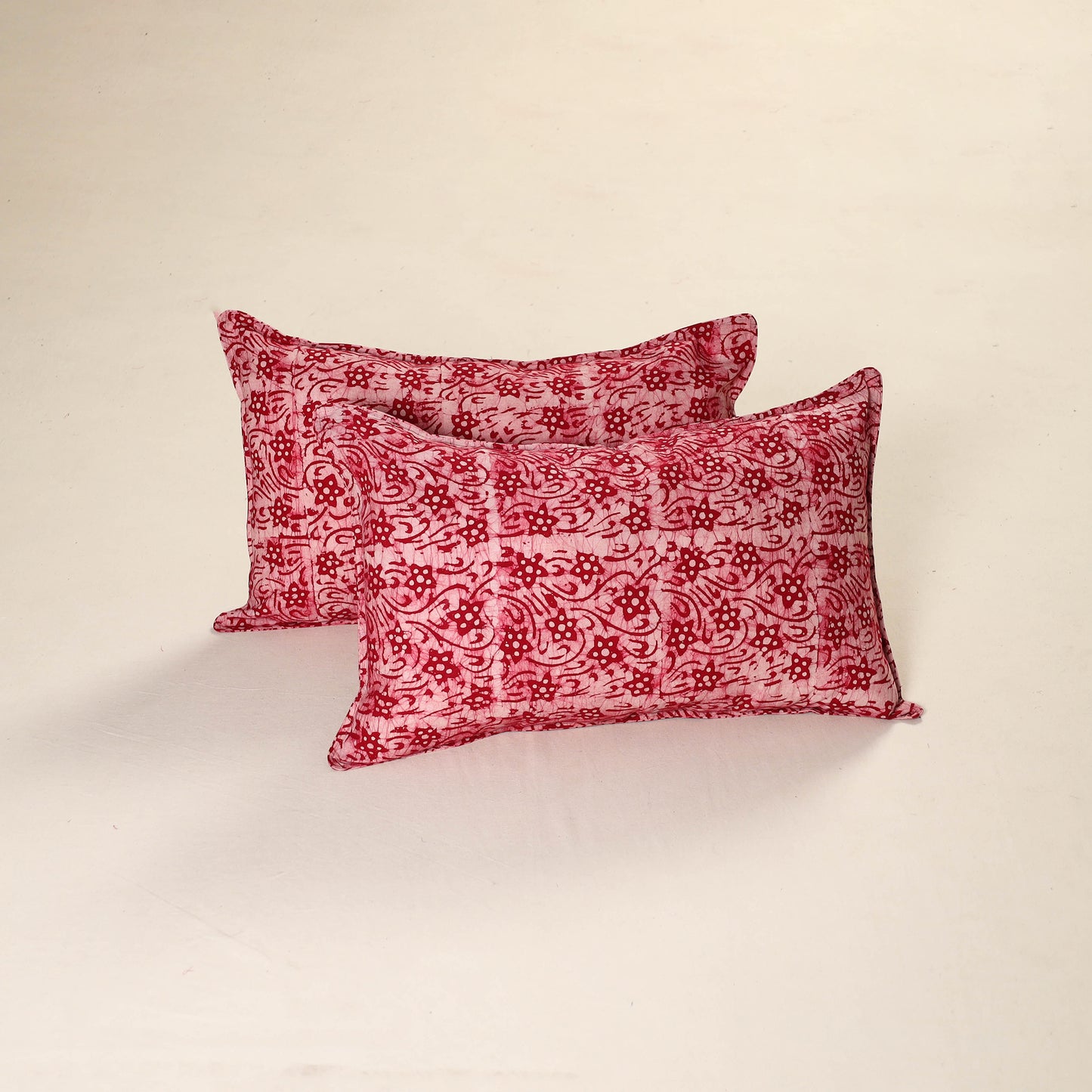 Hand Block Batik Print Pillow Covers (Set of 2) 67