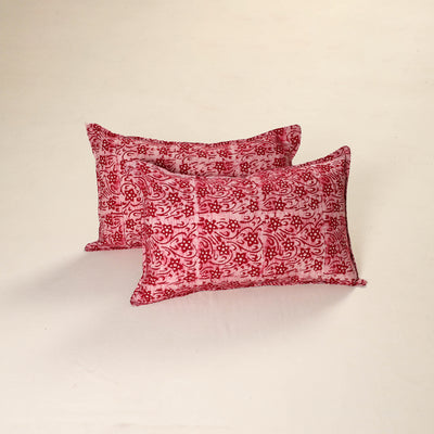 Hand Block Batik Print Pillow Covers (Set of 2) 67