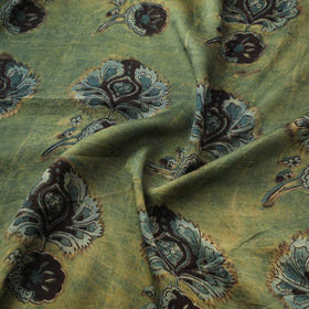 Pomegranate Peel Hand Block Print Modal Silk Fabric 06