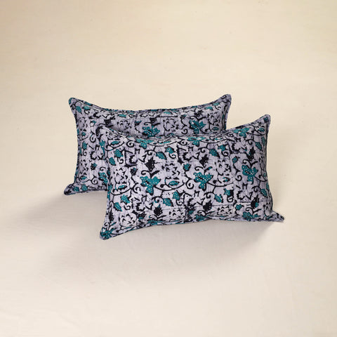 Hand Block Batik Print Pillow Covers (Set of 2) 68