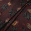 Pomegranate Peel Hand Block Print Modal Silk Fabric 07