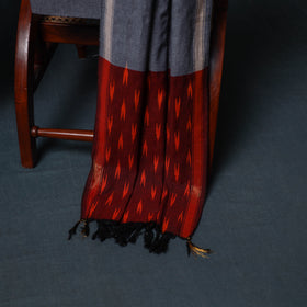 Pochampally Ikat Cotton Unstitched Dress Material: Kurta, Bottom with Dupatta 02