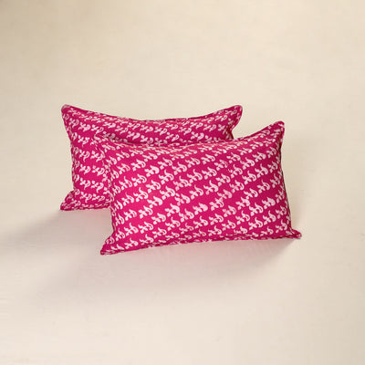 Hand Block Batik Print Pillow Covers (Set of 2) 69
