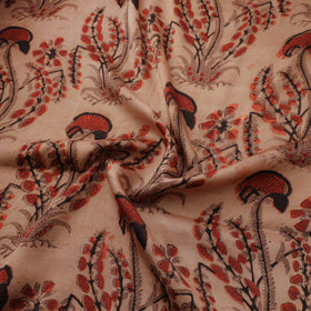 Pomegranate Peel Hand Block Print Modal Silk Fabric 08