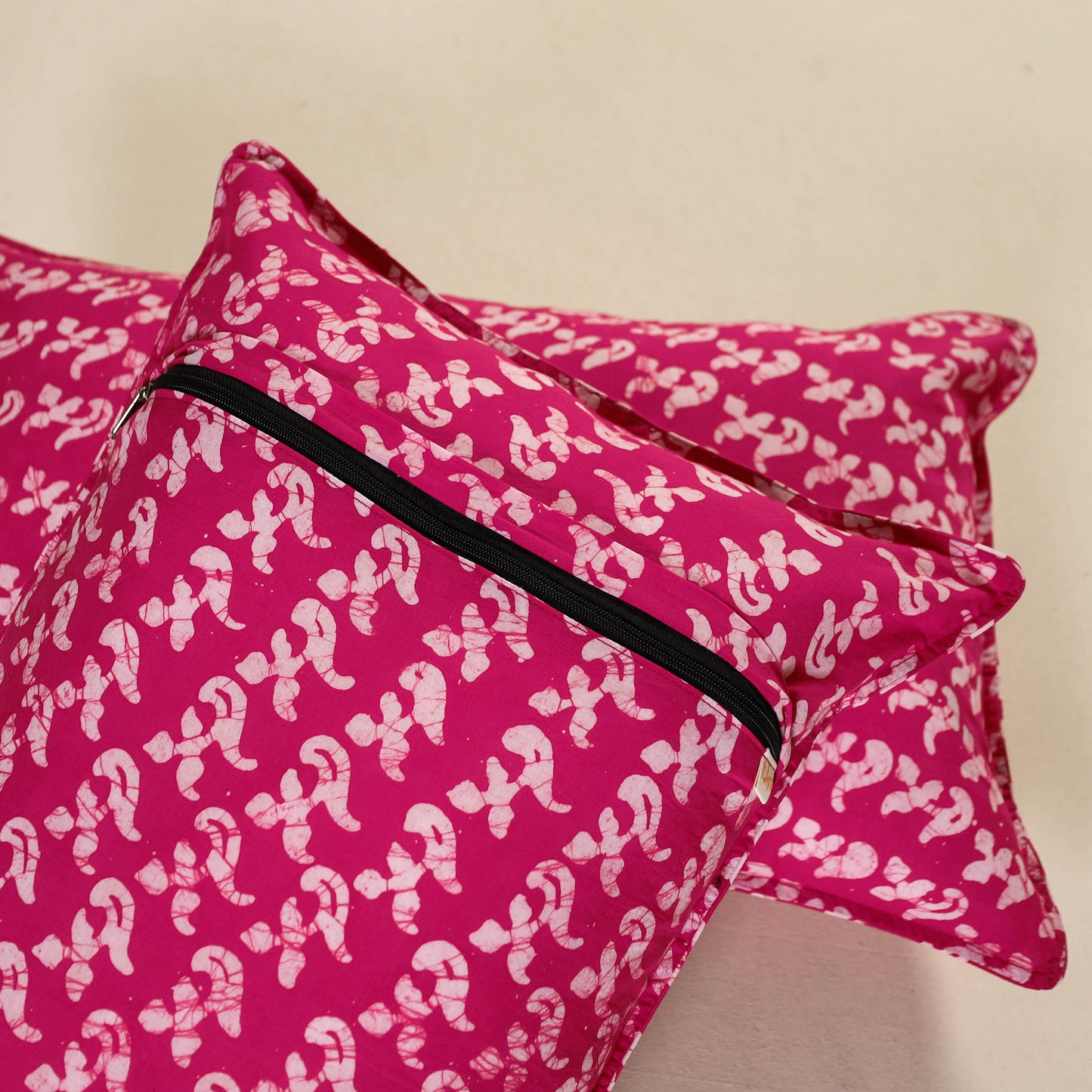 Hand Block Batik Print Pillow Covers (Set of 2) 69