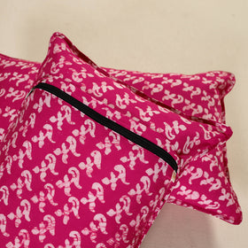 Hand Block Batik Print Pillow Covers (Set of 2) 69