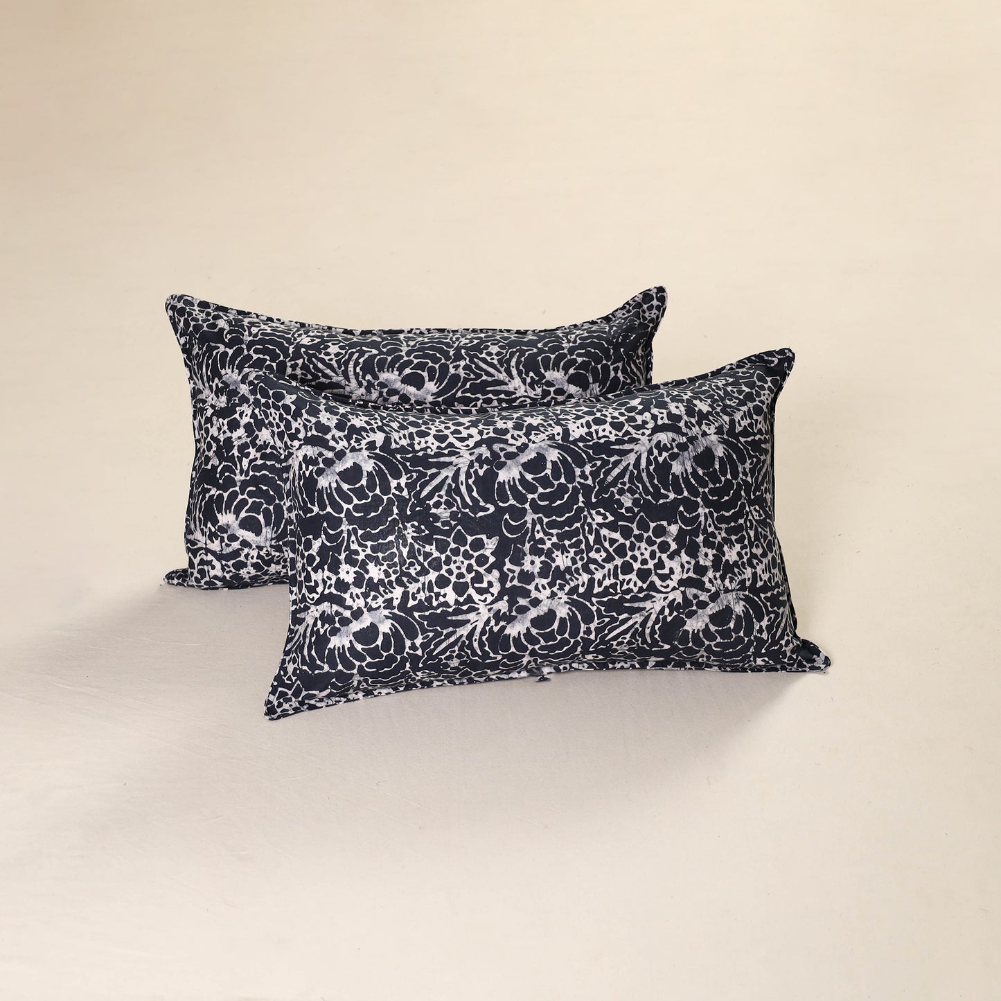 Hand Block Batik Print Pillow Covers (Set of 2) 70