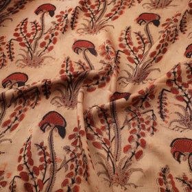 Pomegranate Peel Hand Block Print Modal Silk Fabric 09