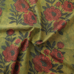 Pomegranate Peel Hand Block Print Cotton Fabric 01
