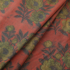 Pomegranate Peel Hand Block Print Cotton Fabric 03