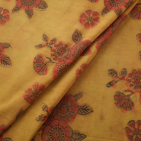 Pomegranate Peel Hand Block Print Cotton Fabric 06