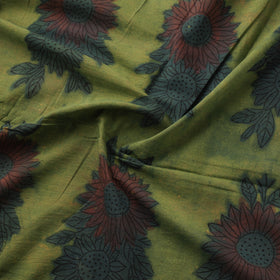 Pomegranate Peel Hand Block Print Cotton Fabric 07