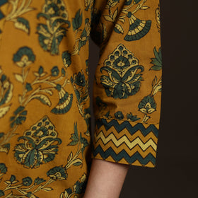 Ajrakh Hand Block Print Natural Dyed Cotton Straight Long Kurta for women 26