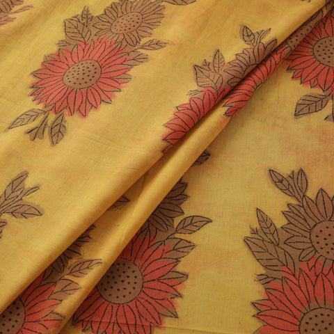 Pomegranate Peel Hand Block Print Cotton Fabric 10