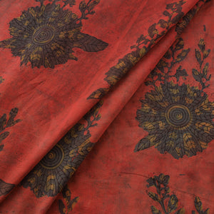 Pomegranate Peel Hand Block Print Cotton Fabric 18