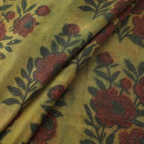 Pomegranate Peel Hand Block Print Cotton Fabric 21