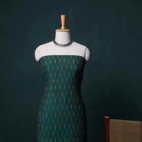 Pochampally Ikat Cotton Unstitched Dress Material: Kurta, Bottom with Dupatta 13