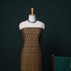 Pochampally Ikat Cotton Unstitched Dress Material: Kurta, Bottom with Dupatta 16