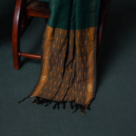 Pochampally Ikat Cotton Unstitched Dress Material: Kurta, Bottom with Dupatta 16