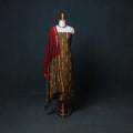Pochampally Ikat Cotton Unstitched Dress Material: Kurta, Bottom with Dupatta 17