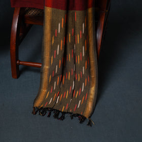 Pochampally Ikat Cotton Unstitched Dress Material: Kurta, Bottom with Dupatta 20