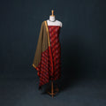 Pochampally Ikat Cotton Unstitched Dress Material: Kurta, Bottom with Dupatta 21
