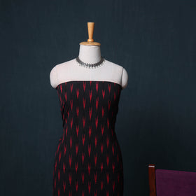 Pochampally Ikat Cotton Unstitched Dress Material: Kurta, Bottom with Dupatta 22