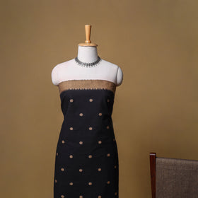 Jacquard Buti Cotton Unstitched Dress Material: Kurta, Bottom with Dupatta 01