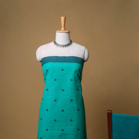 Jacquard Buti Cotton Unstitched Dress Material: Kurta, Bottom with Dupatta 02